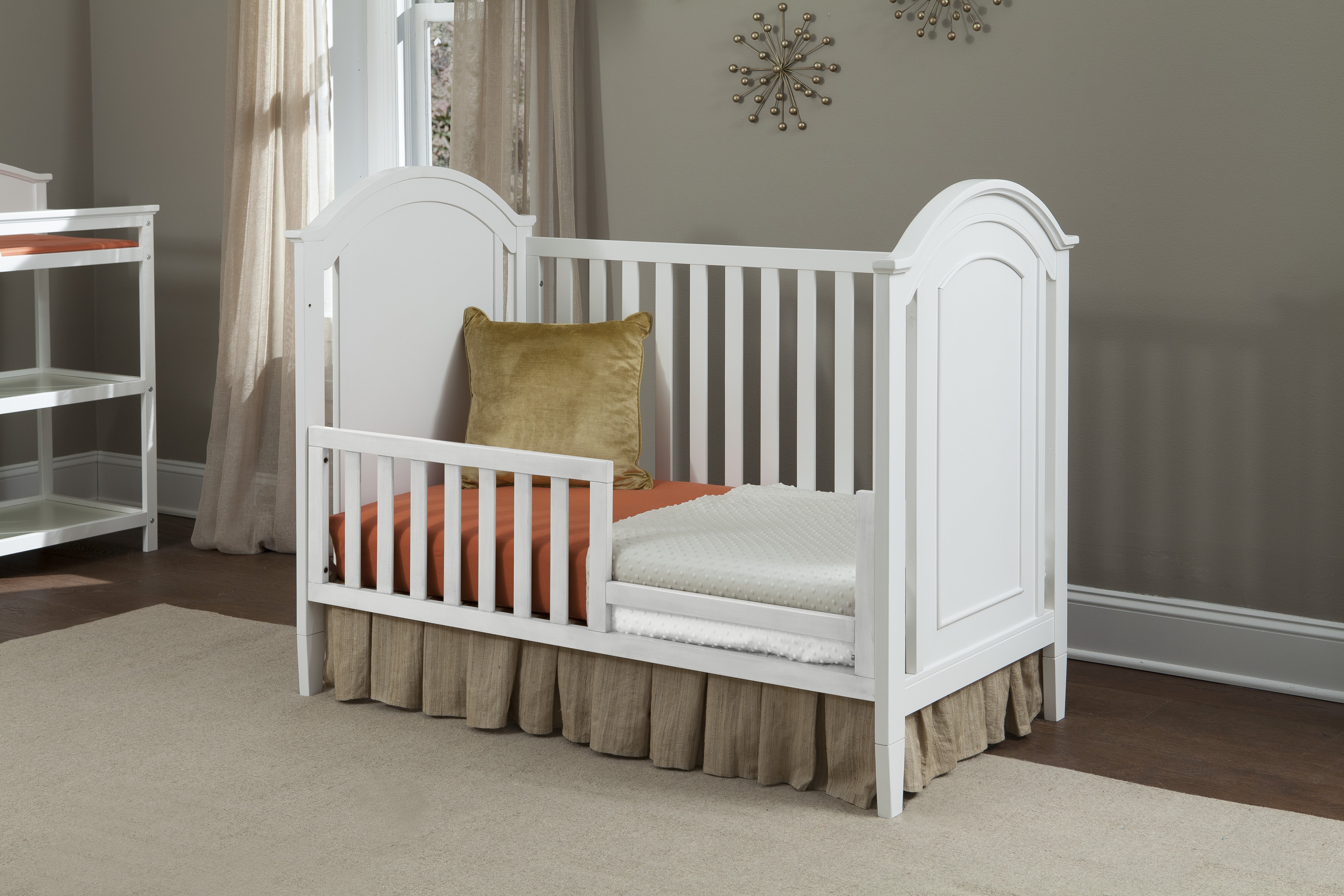 Delia Toddler Rail - White