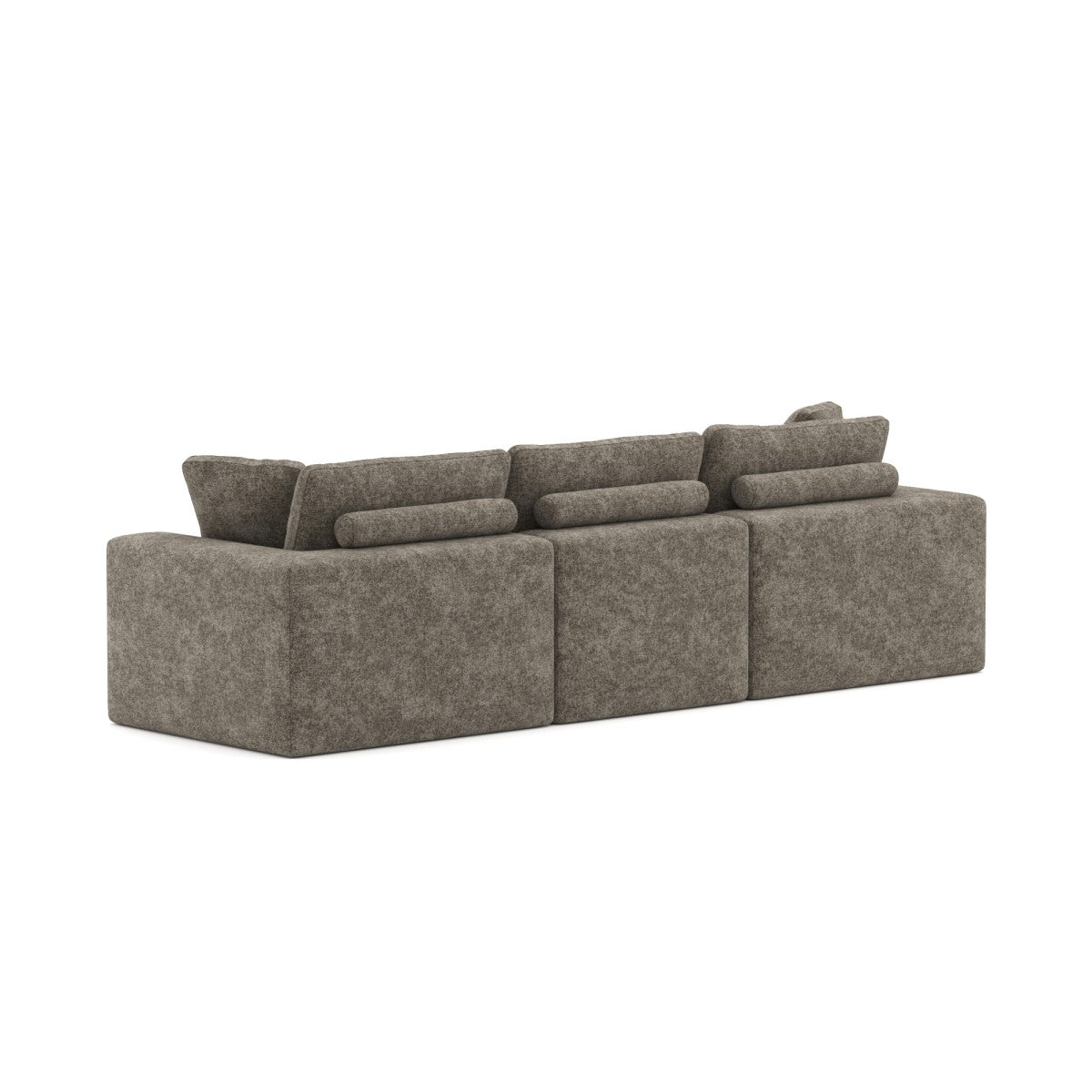 Jade All Foam Sectional - Brown