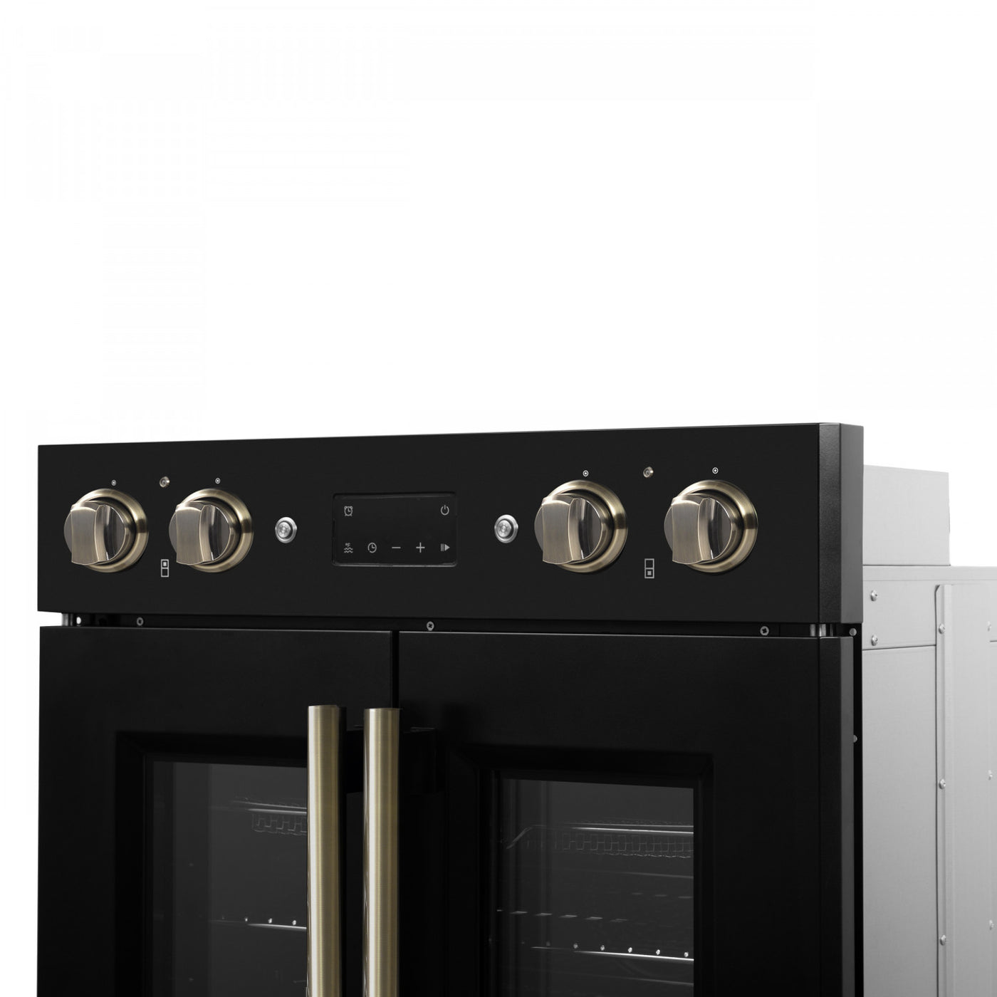 Forno Asti Black 30" French Door Double Wall Oven With Dual True Convection And Air Fry (7.36 Cu. Ft.) - FBOEL1340-30BLK