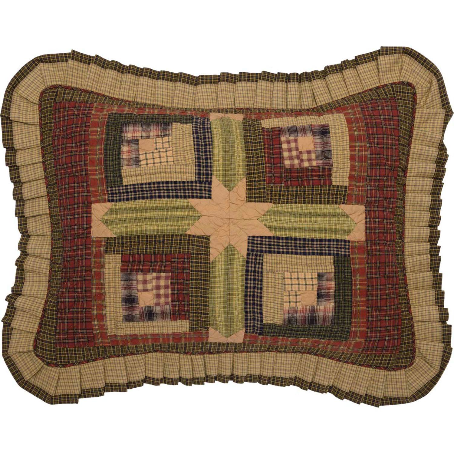 Ferron I Standard Sham - Moss Green/Khaki