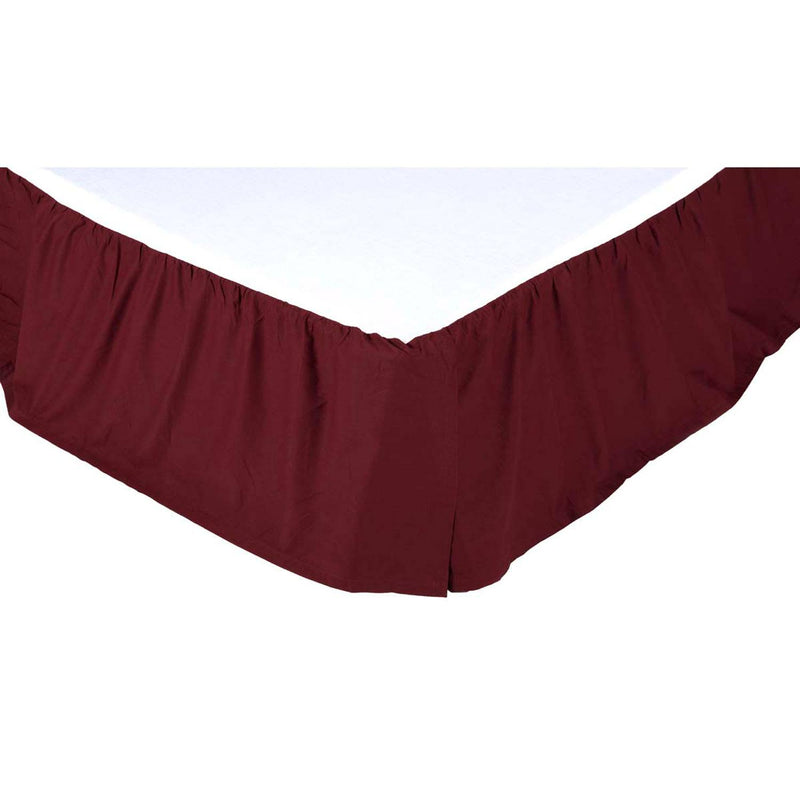 Maroon bed skirt outlet