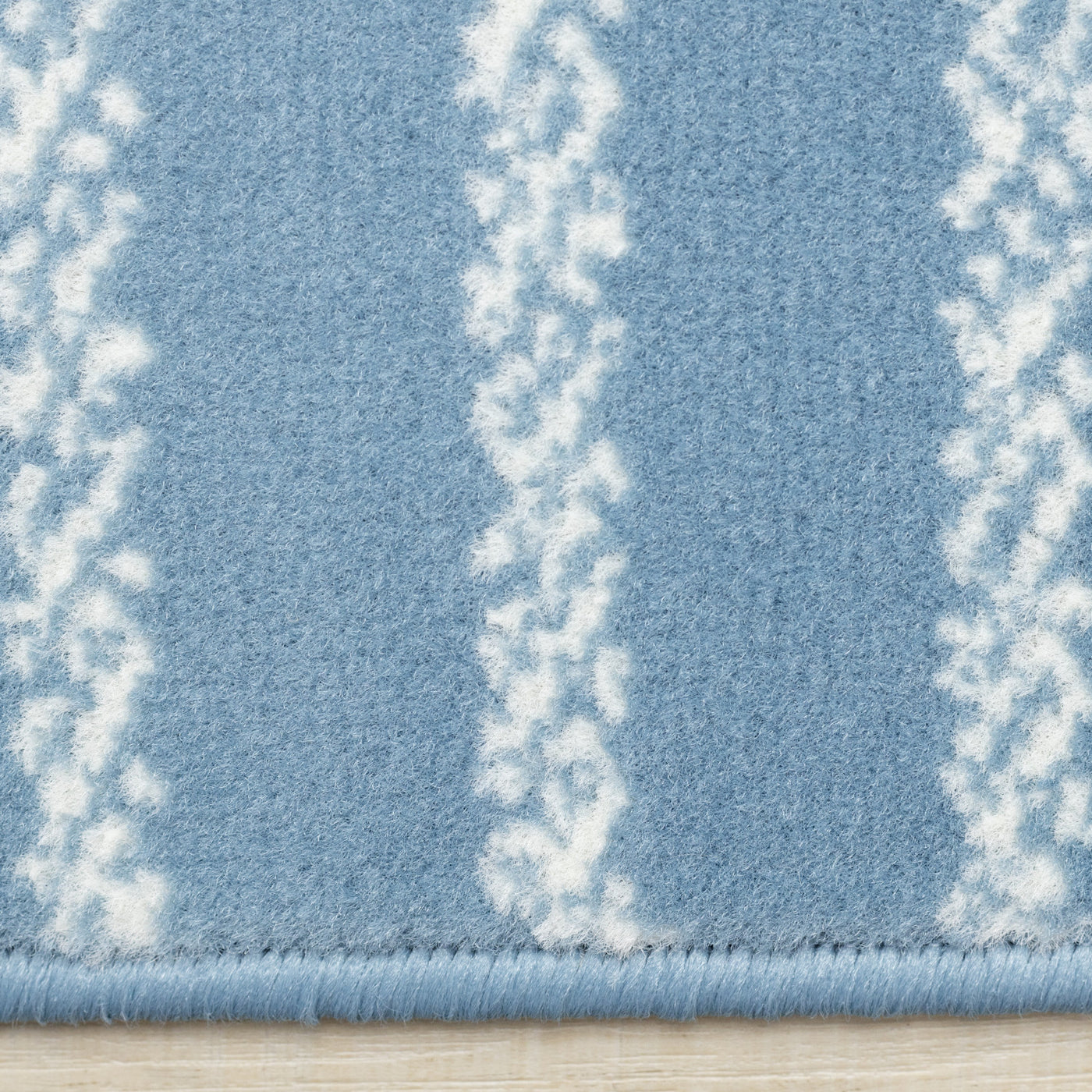 Functional Modern Links Area Rug - 5' X 8' - Blue/Cream