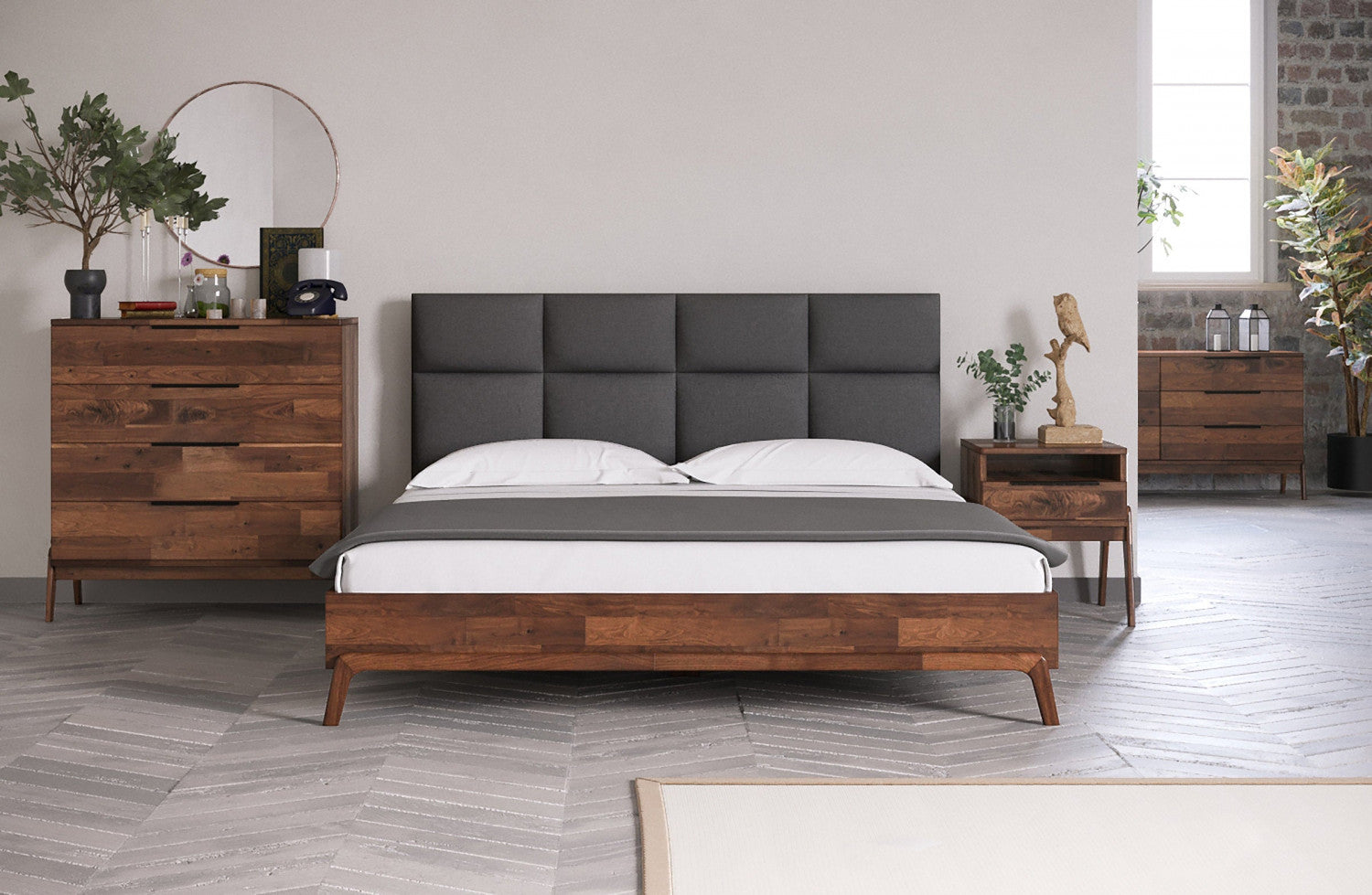 Thomaa Nightstand - Brown