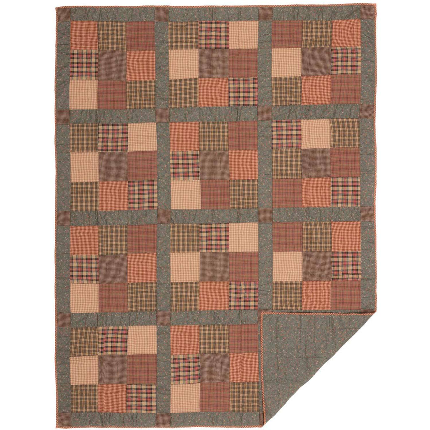 Knightsbridge Twin Quilt - Olive/Khaki