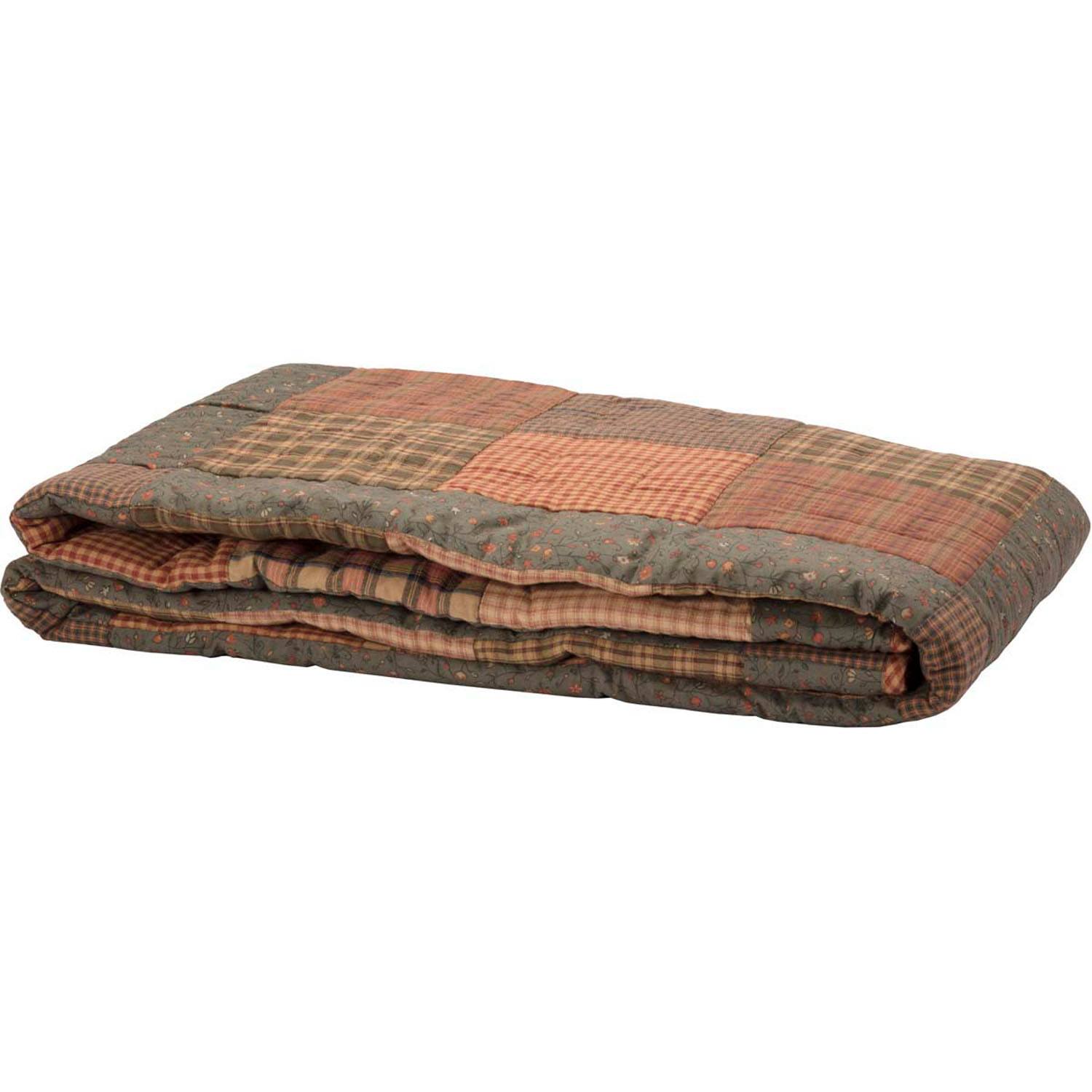 Knightsbridge Twin Quilt - Olive/Khaki