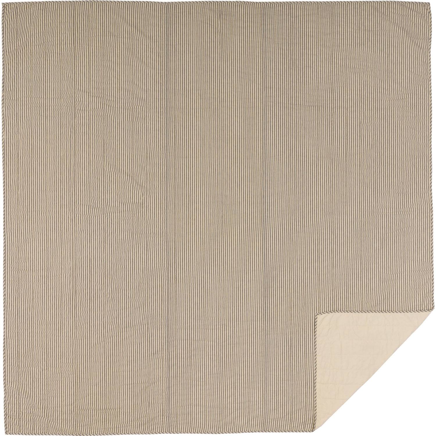 Kiraly Utca Queen Quilt Coverlet - Charcoal