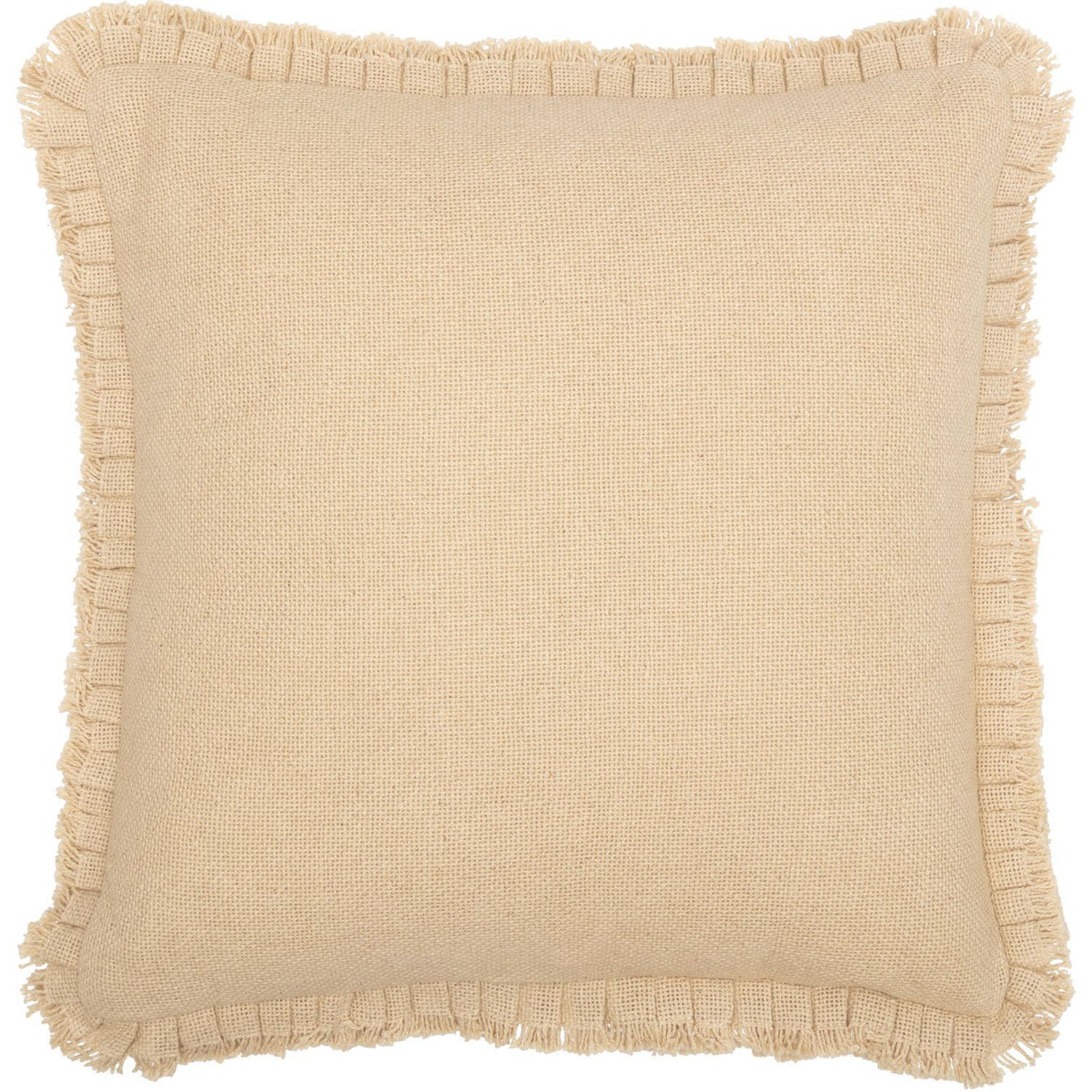 Athol 18 x 18 Ruffled Pillow - Vintage Tan