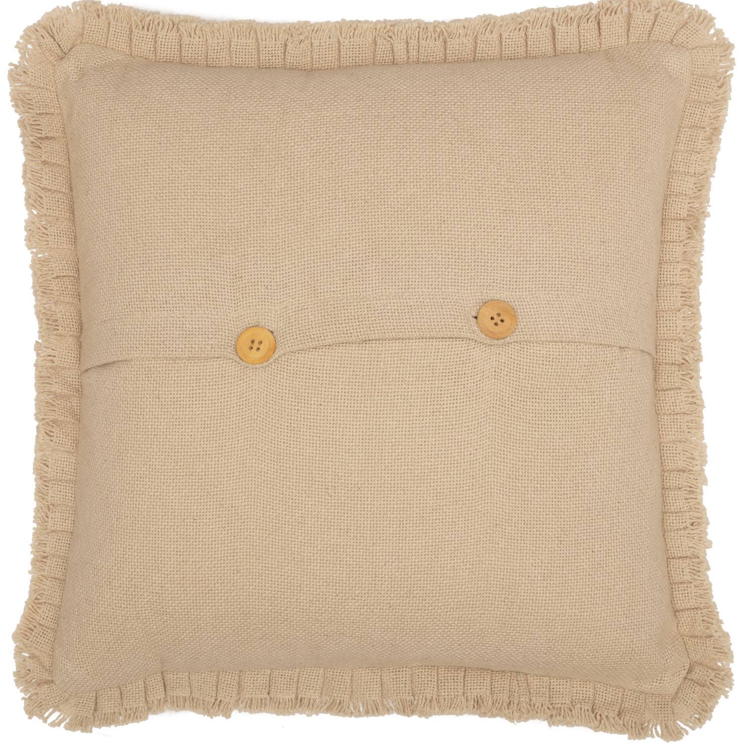 Athol 18 x 18 Ruffled Pillow - Vintage Tan