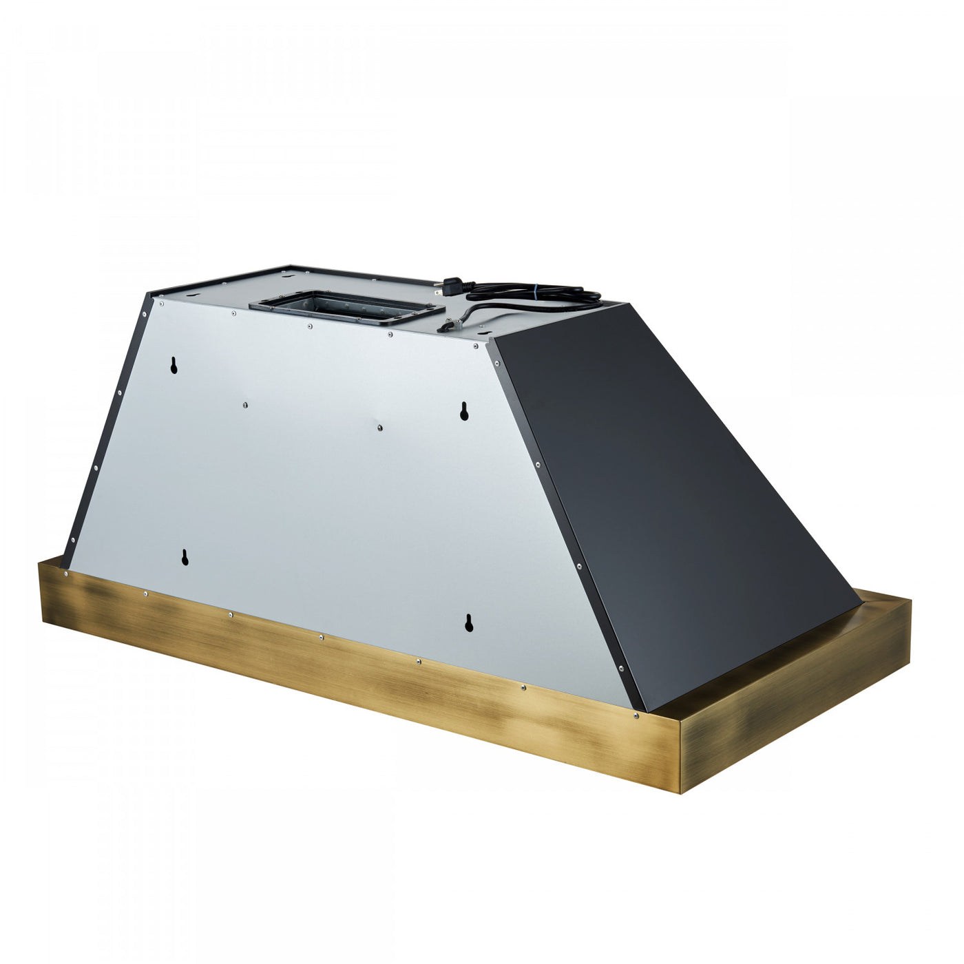 Forno Vittorio Black 48" 600 CFM Wall Mounted Range Hood - FRHWM5078-48BLK