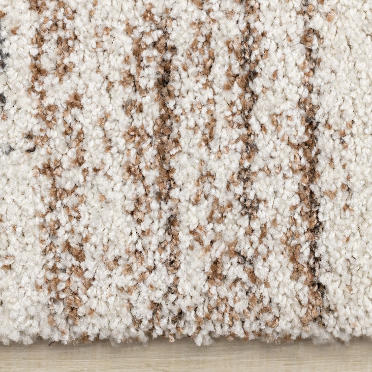 Marquee Soft Contemporary Area Rug - Cream Rust - 5' X 8'