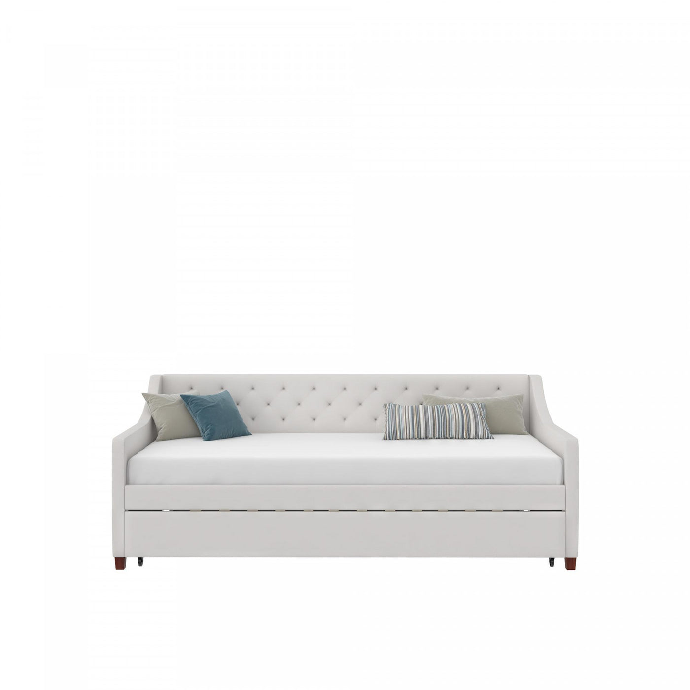 Novogratz Her Majesty Twin Daybed and Trundle - Ivory