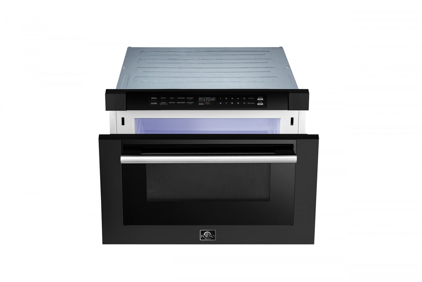Forno Capoliveri Black 24" Built-In Microwave Drawer (1.2 Cu. Ft.) - FMWDR3000-24BLK