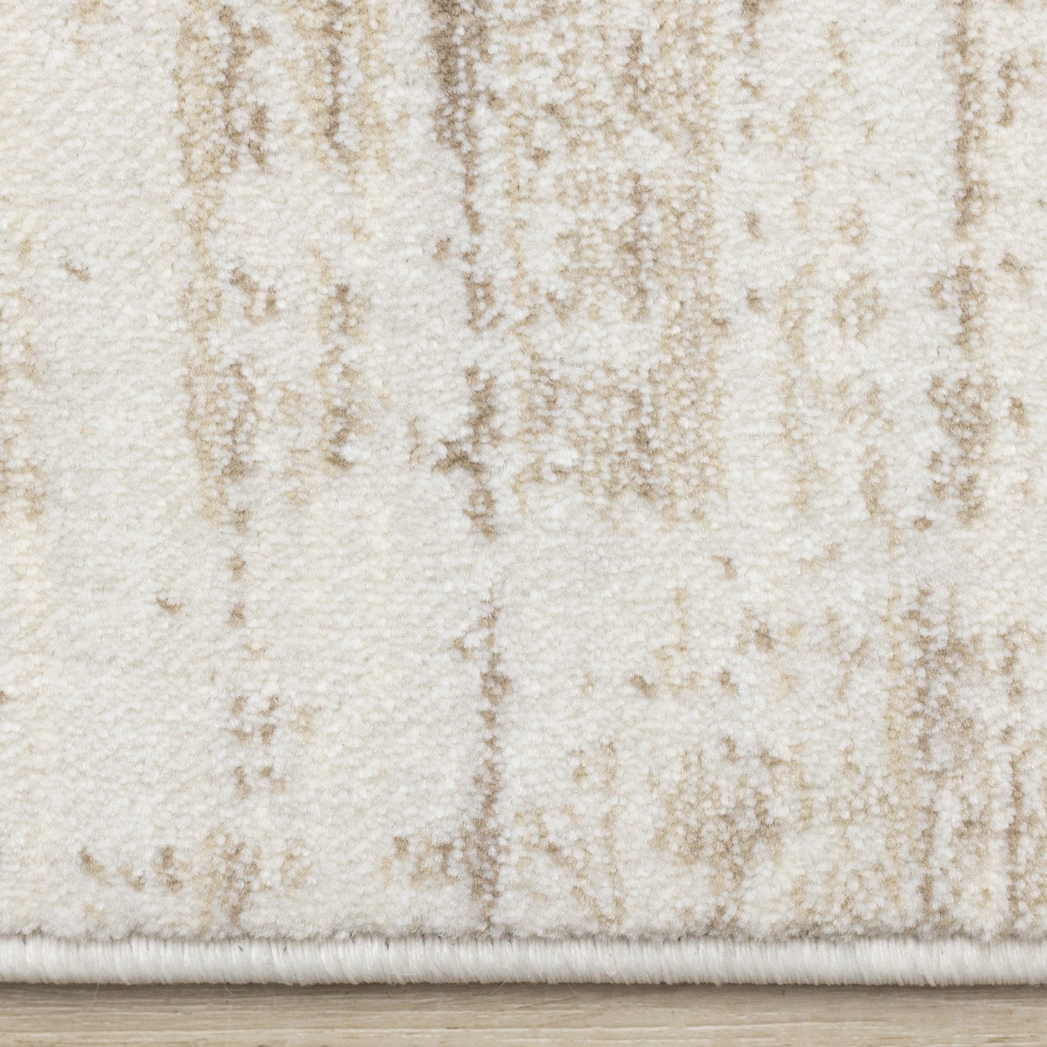 Sterling Modern Teardrop Area Rug - Brown Cream - 5' X 8'