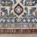 Macie Traditional Area Rug - Red Cream - 5' X 8'