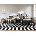 Novogratz Bushwick Metal Platform Twin Bed - Off White