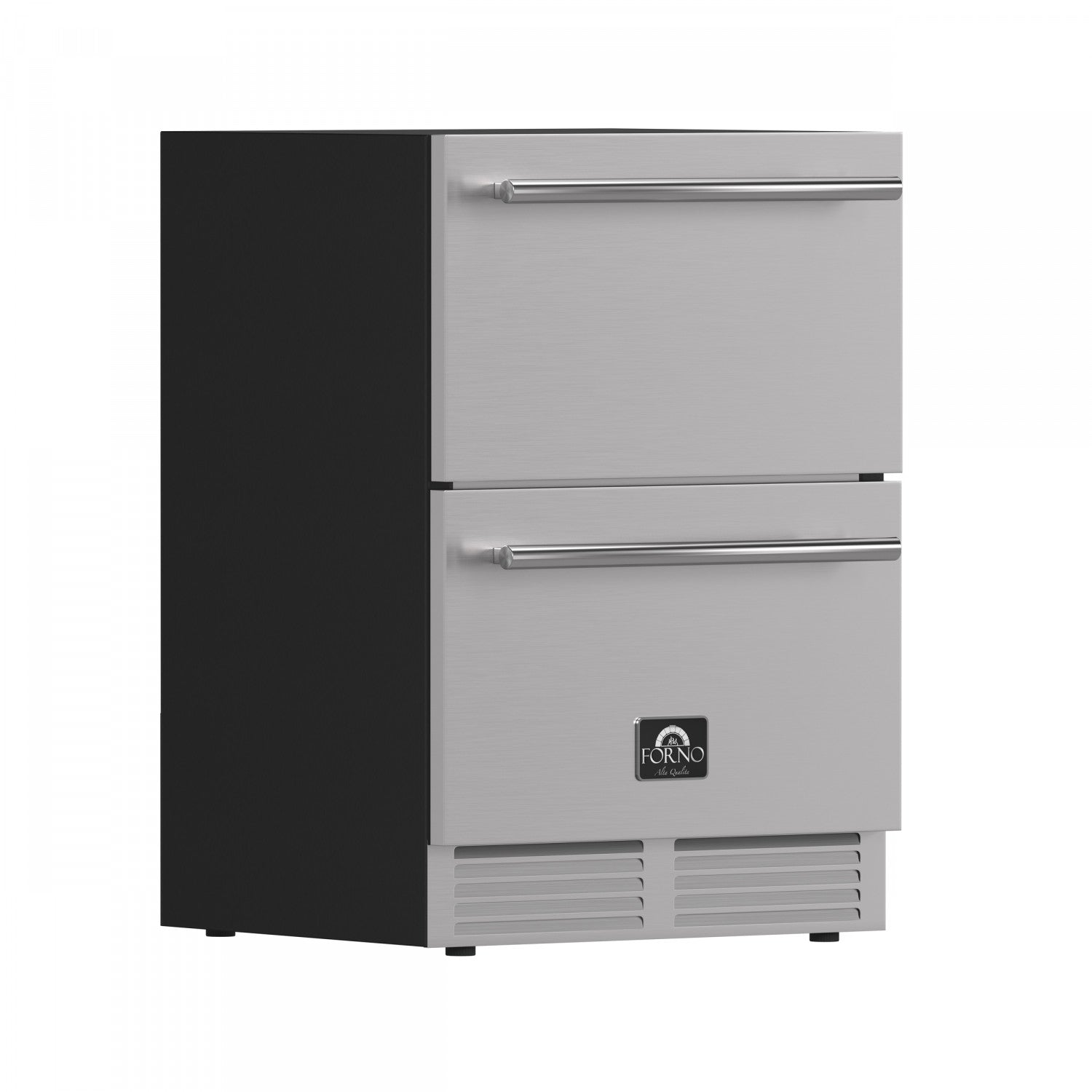 Forno Cosenza Stainless Steel 24" Built-in Undercounter Indoor/Outdoor Drawer Freezer with Ice Maker (4.69 Cu. Ft.) - FDRBI1838-24S