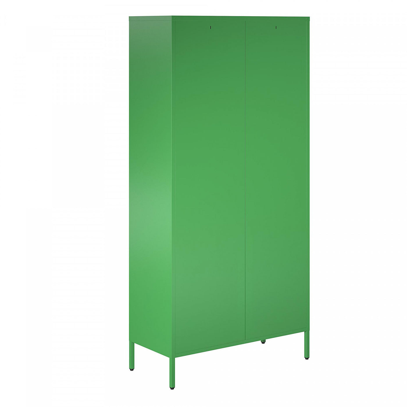 Channing Tall 2 Door Storage Cabinet with Mesh Metal - Kelly Green