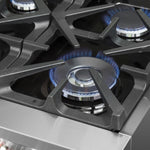 Forno Massimo 60" Stainless Steel Freestanding Dual Fuel Double Oven Range with True Convection and Air Fry (8.64 Cu. Ft.) - FFSGS6125-60
