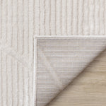 Logan Modern Lines Area Rug - Cream - 5' X 8'