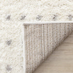 Palmer Casual Contemporary Speckled Area Rug - White Grey - 7' X 10'