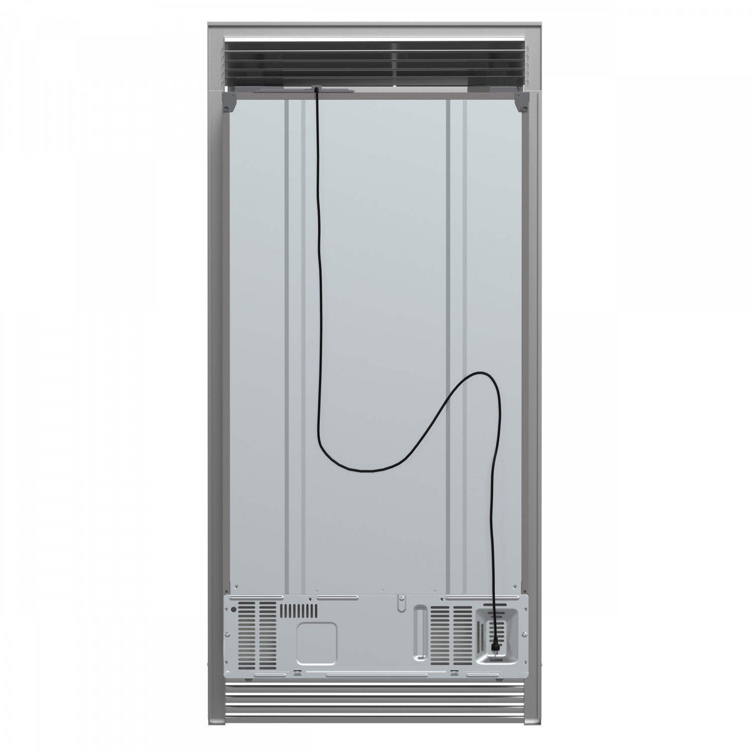 Forno Salerno 40" 20 Cu.Ft. Stainless Steel Built-in Side-by-Side Refrigerator with Ice & Water Dispenser - FFRBI1844-40SG