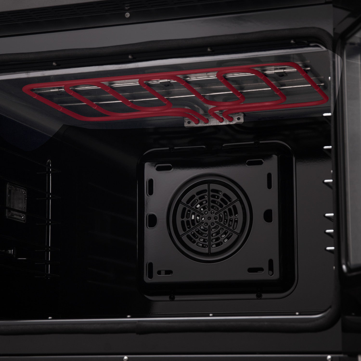 Forno Asti Black 30" French Door Double Wall Oven With Dual True Convection And Air Fry (7.36 Cu. Ft.) - FBOEL1340-30BLK