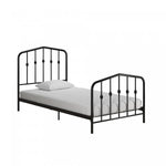 Novogratz Bushwick Metal Platform Twin Bed - Black