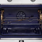 Forno Gallico Stainless Steel 30" French Door Electric Wall Oven with True Convection and Air Fry (3.68 Cu. Ft.) - FBOEL1371-30