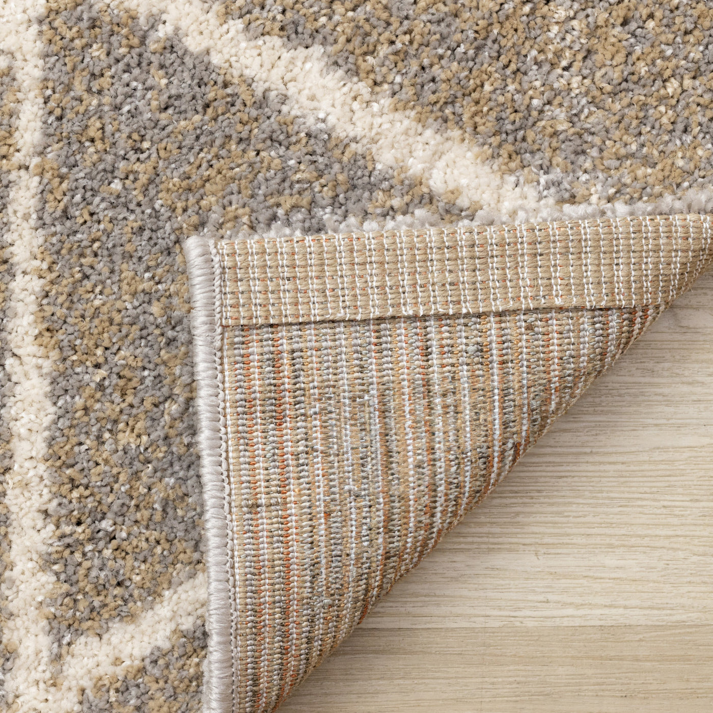 Halle Casual Contemporary Trellis Area Rug - Greige Cream - 8' X 11'