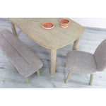 Humbach Bench - Oatmeal/White Washed Natural