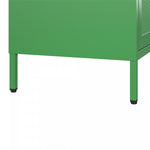 Channing 2 Door Storage Cabinet with Mesh Metal - Kelly Green