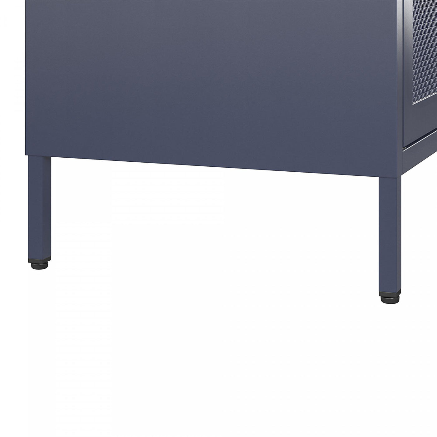 Channing 2 Door Storage Cabinet with Mesh Metal - Navy