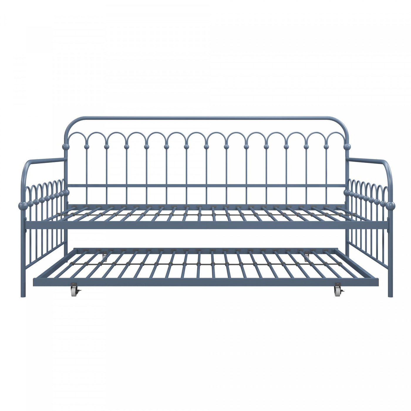 Novogratz Bright Pop Metal Twin Daybed with Trundle - Stone Blue