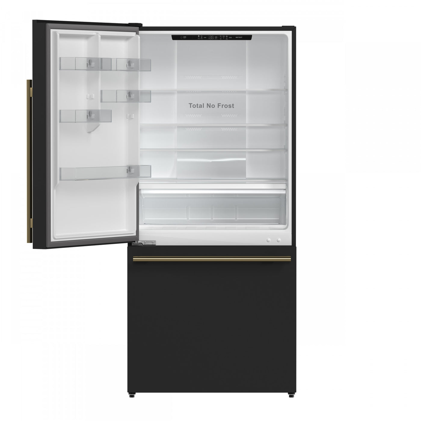 Forno Milano 62" Black 2-piece Freestanding Dual Bottom Freezer Refrigerator (34.4 Cu. Ft.) - FFFFD1787-60BLK