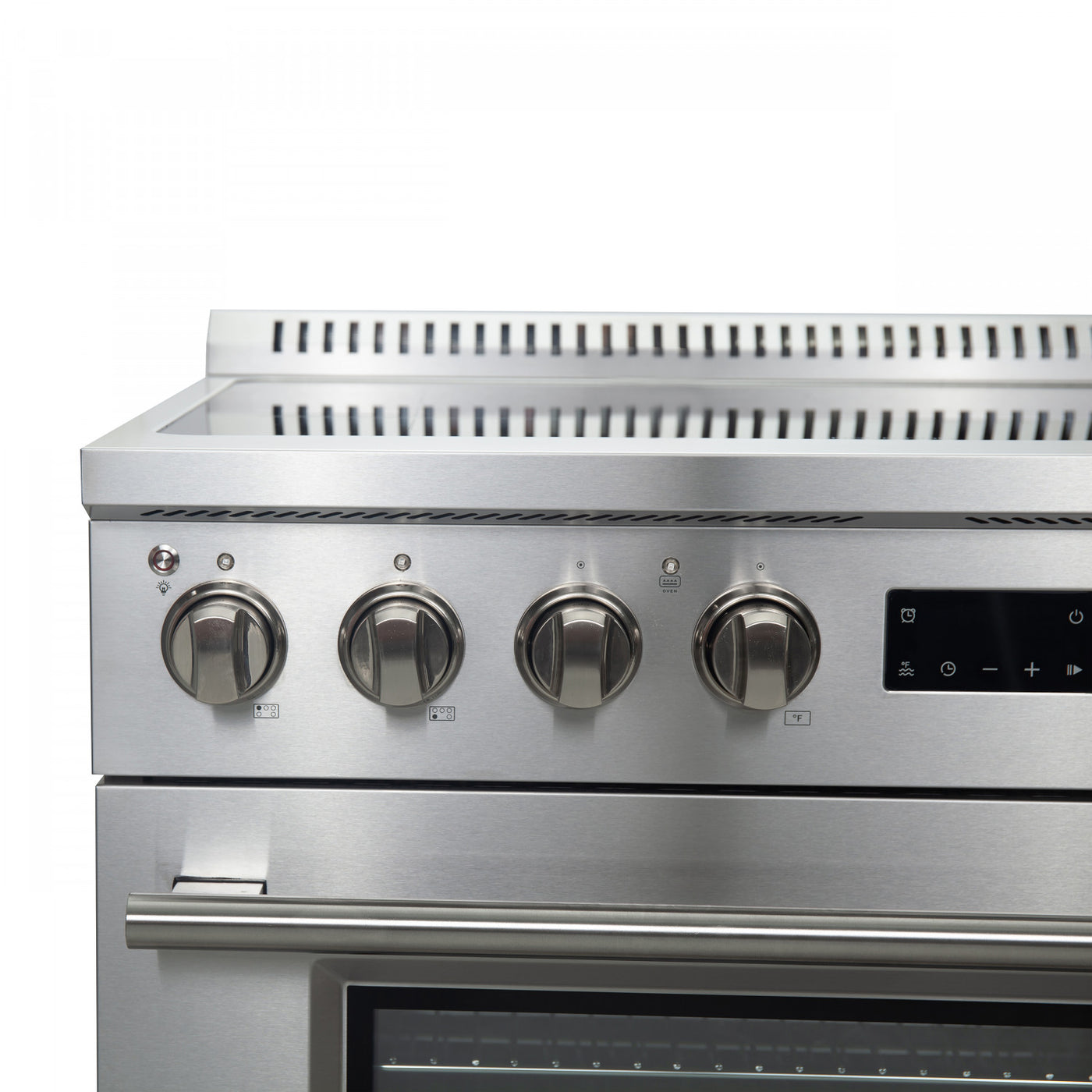 Forno Torino Stainless Steel 36" True Convection Induction Range with Air Fry and Air Sous Vide (5.36 Cu. Ft.) - FFSIN0936-36