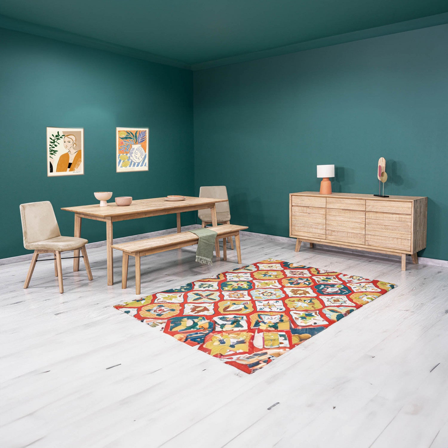 Abenra Bench - Light Driftwood