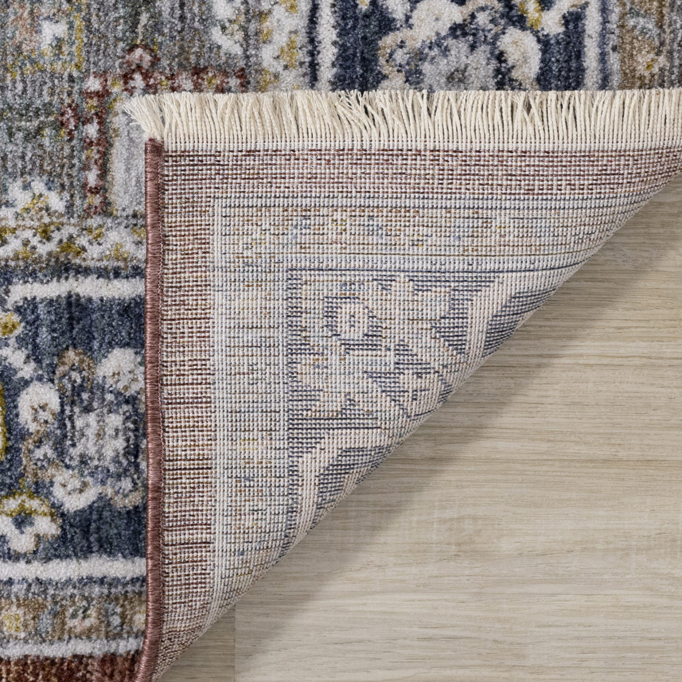 Macie Traditional Area Rug - Red Cream - 5' X 8'