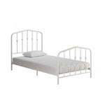 Novogratz Bushwick Metal Platform Twin Bed - Off White