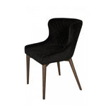 Lunvik Dining Chair - Black Velvet - Set of Two