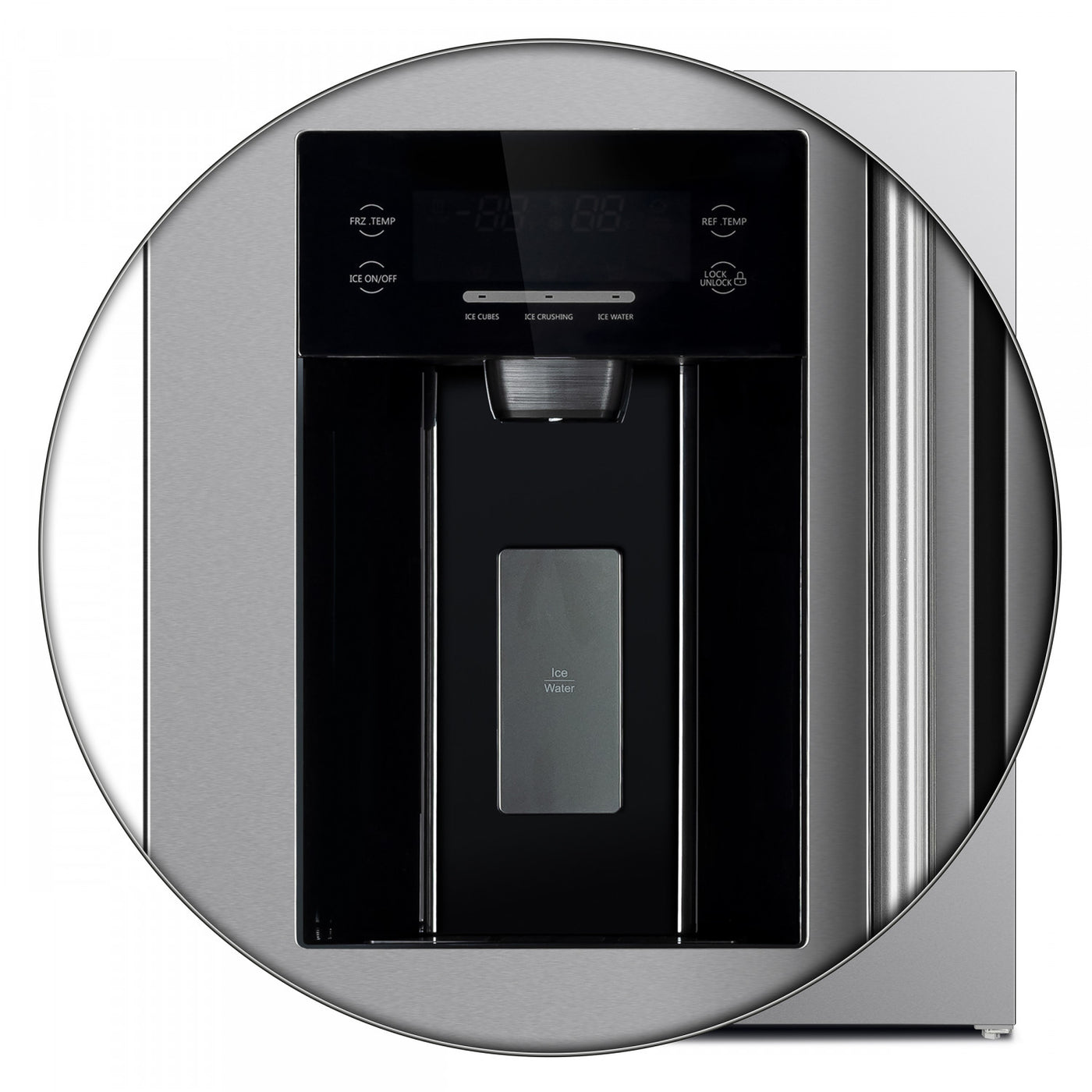 Forno Salerno 36" Stainless Steel Freestanding Side-by-Side Refrigerator With Ice & Water Dispenser (20 Cu. Ft.) - FFRBI1844-36SB