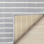 Functional Modern Arches Area Rug - Grey White - 5' X 8'