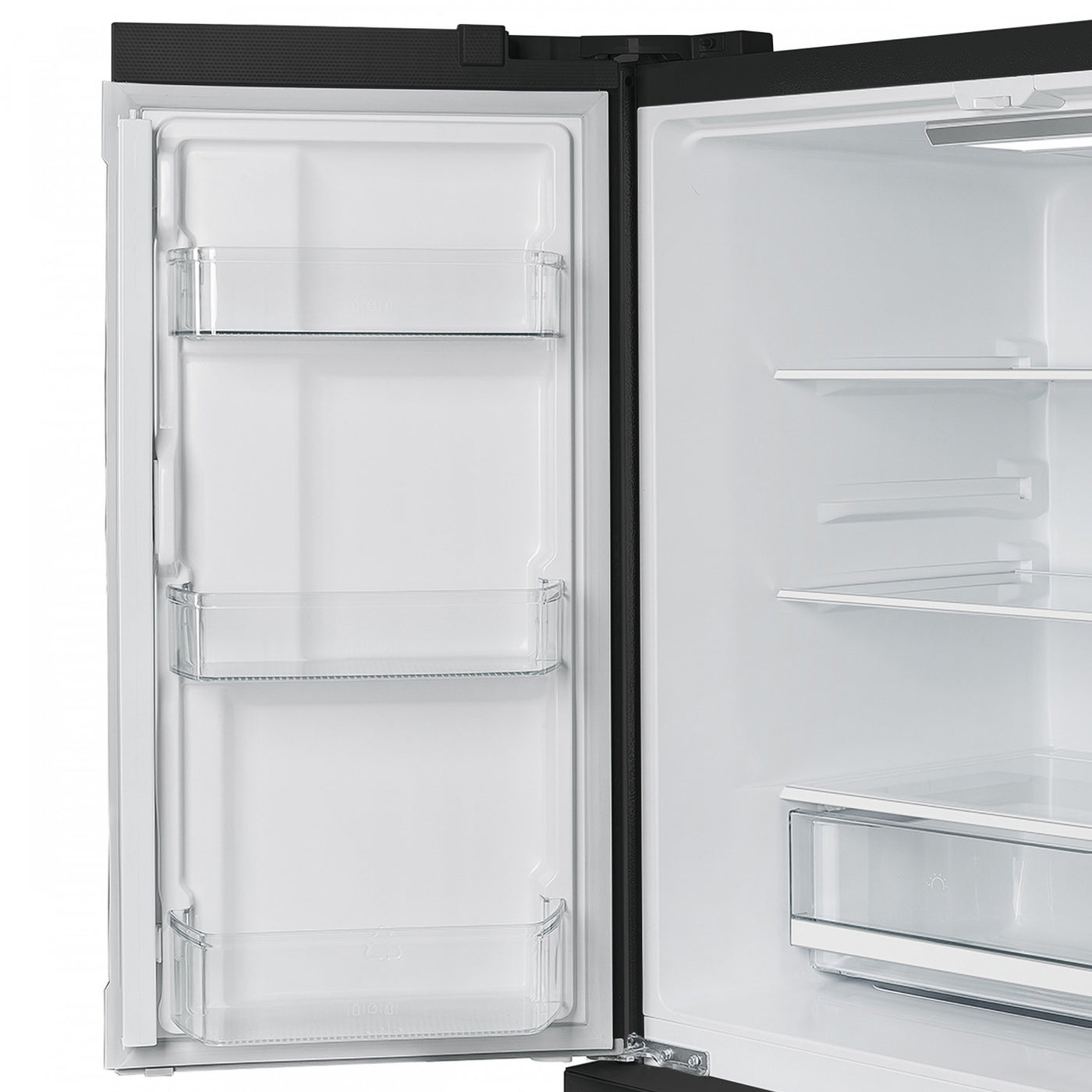 Forno Moena Black Counter-Depth French Door Refrigerator with Ice Maker (19.2 Cu. Ft.) - FFRBI1820-36BLK