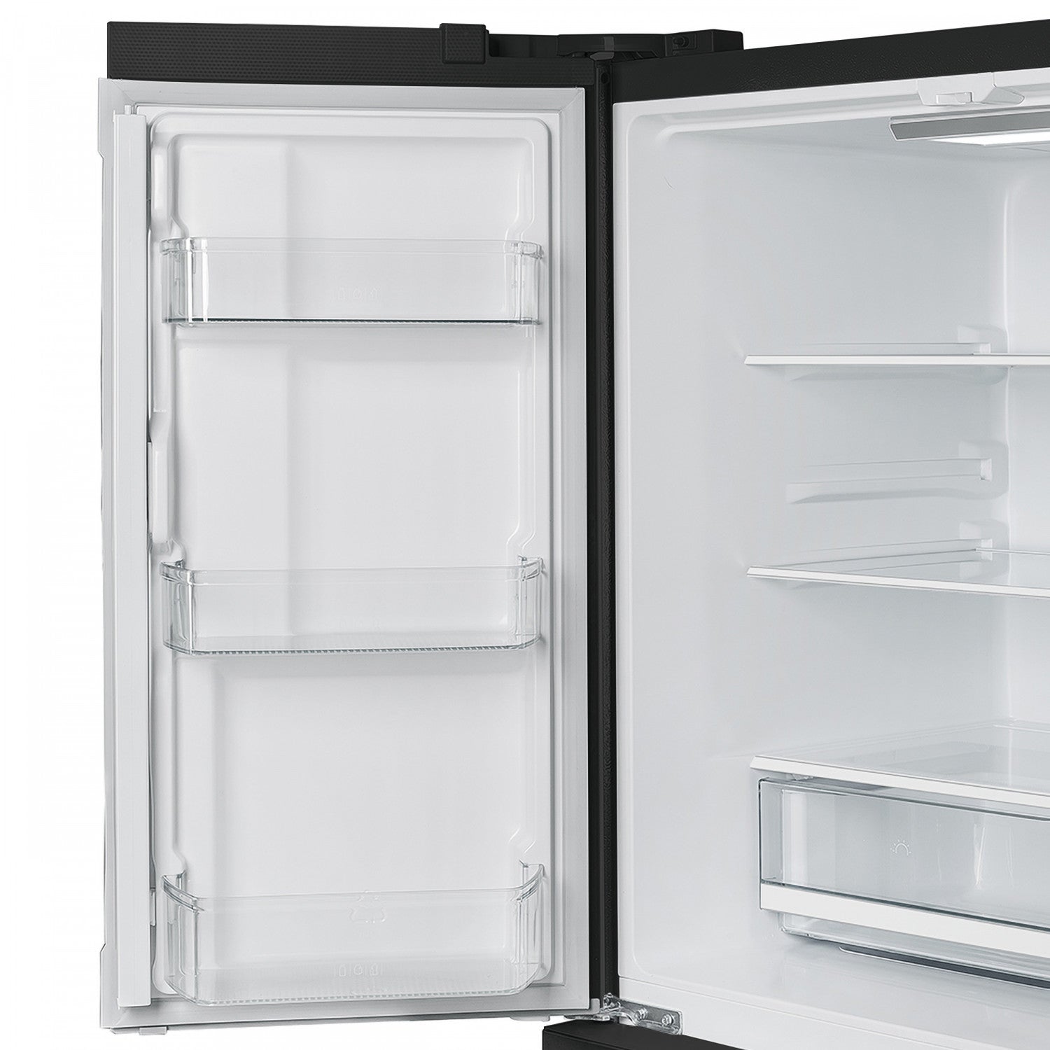 Forno Moena 36" 19.2 Cu.Ft. Black Counter-Depth French Door Refrigerator with Ice Maker - FFRBI1820-36BLK