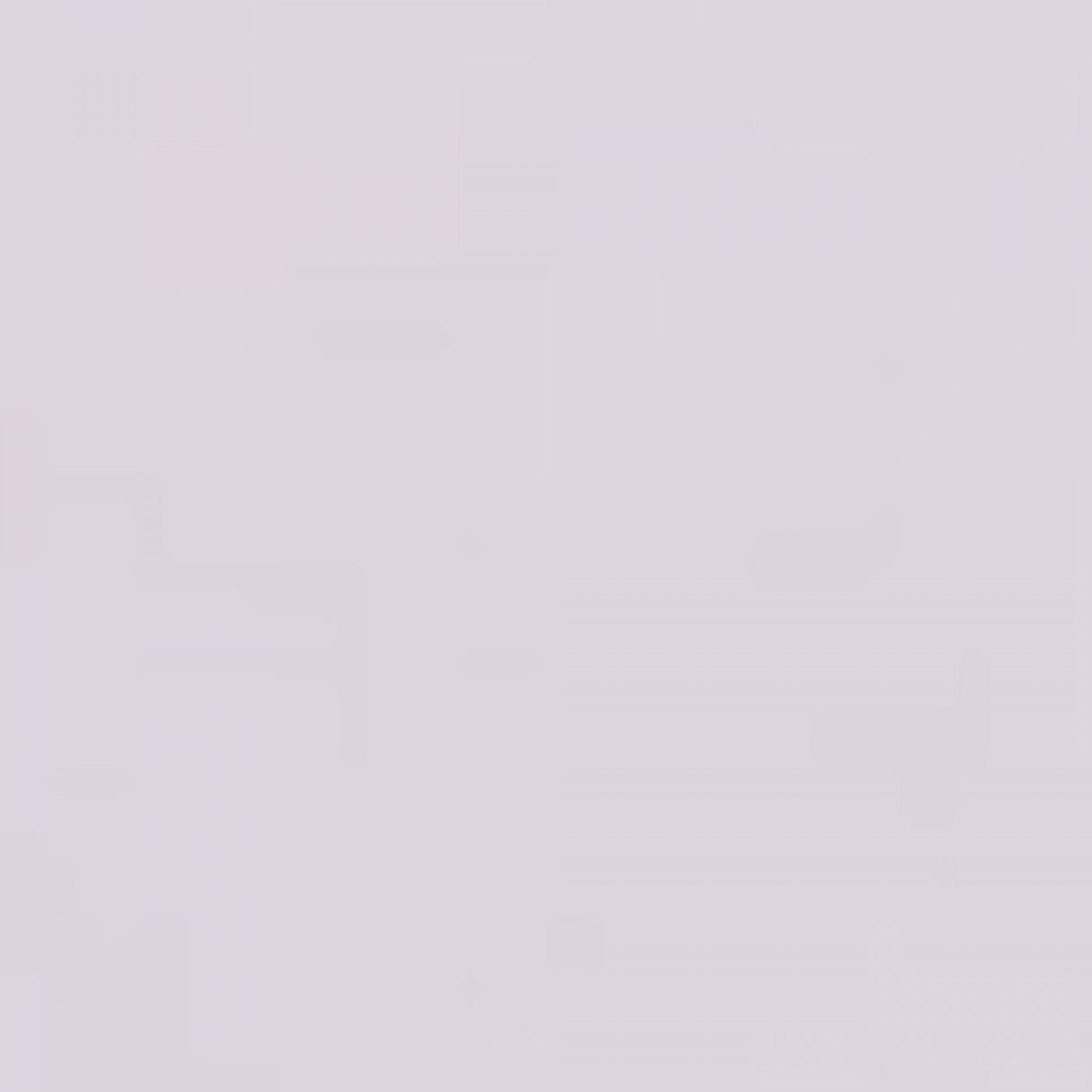 Luna Tall 2-Door Accent Cabinet with Fluted Glass - Lilac