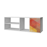 Kenfig Floating Entertainment Centre - White/Stamp/Yellow
