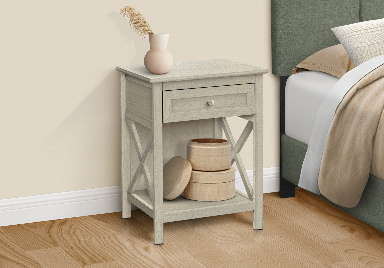 Deanne Side Table - White