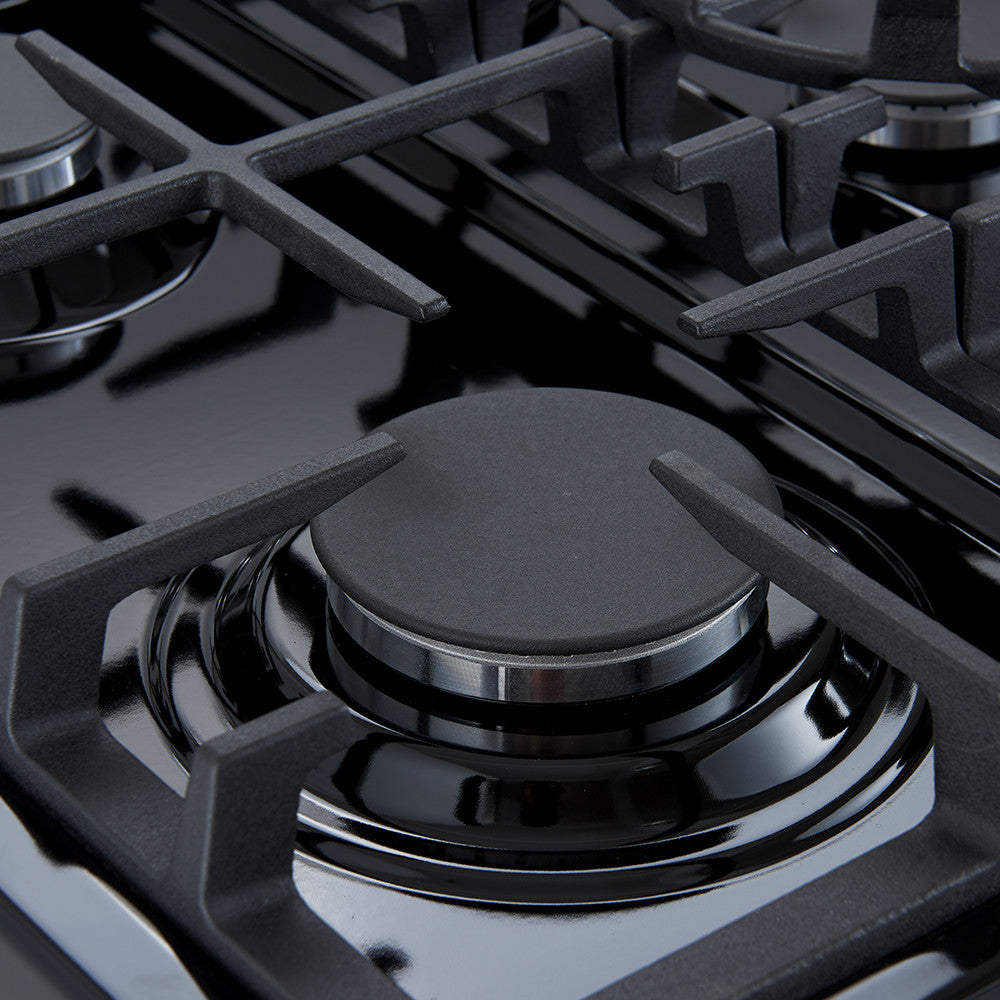 Forno Leonardo 30" Black Freestanding Gas Range (5.0 Cu. Ft.) - FFSGS1116-30BLK