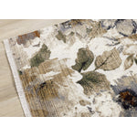 Sterling Contemporary Floral Area Rug - Cream Green Rust - 5' X 8'