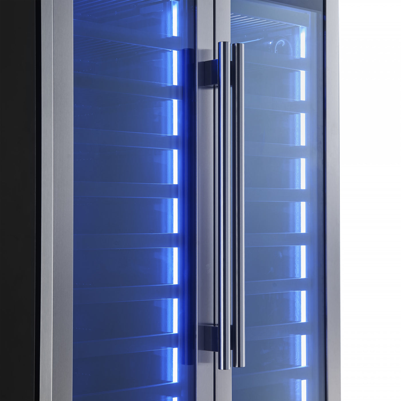 Forno Campania 32" Stainless Steel 120 Bottle Dual Wine Cooler with Two Beverage Drawers (17.7 Cu. Ft.) - FWCDR6635-32S