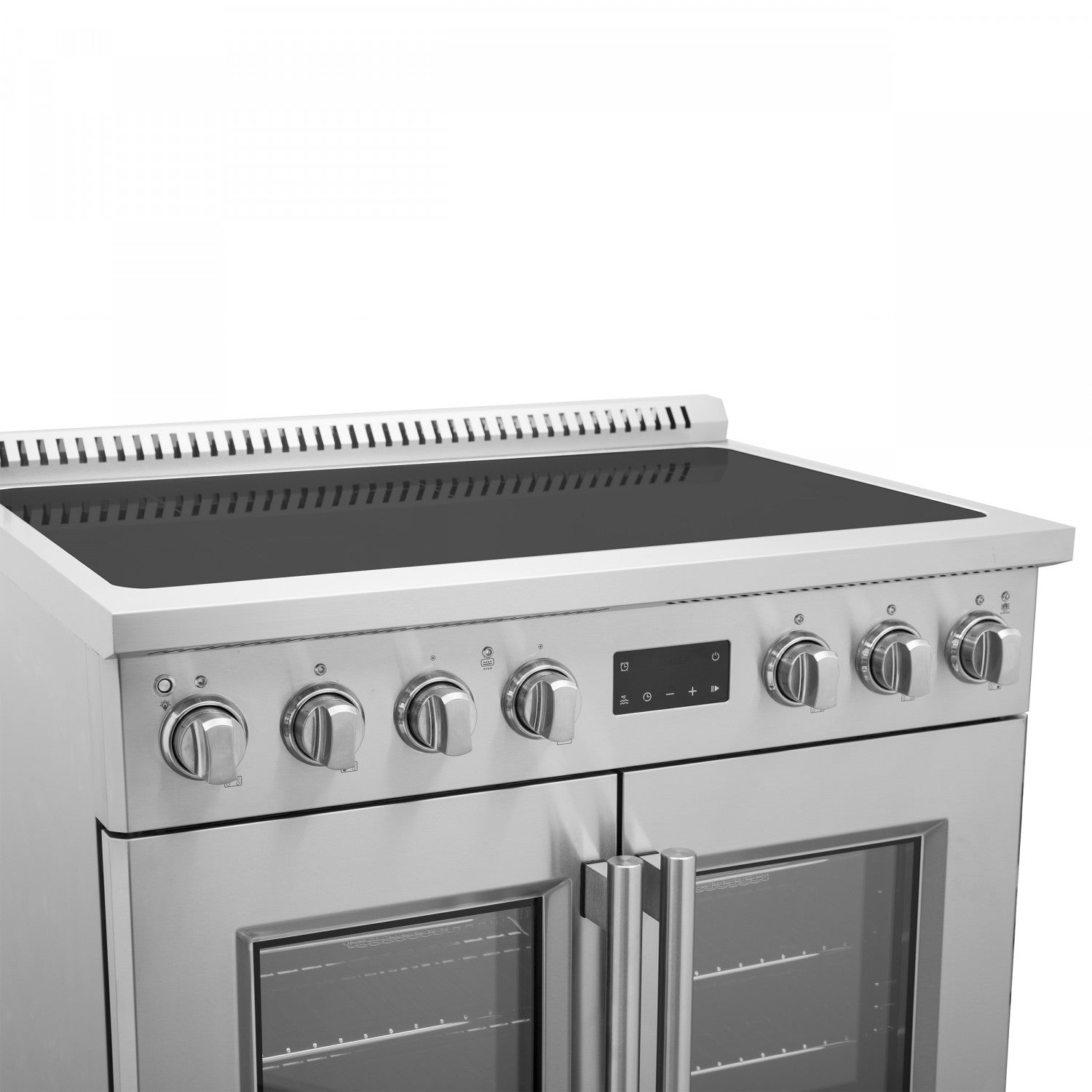 Forno Torino Stainless Steel 36" True Convection Induction Range with Air Fry and Air Sous Vide (5.36 Cu. Ft.) - FFSIN0950-36